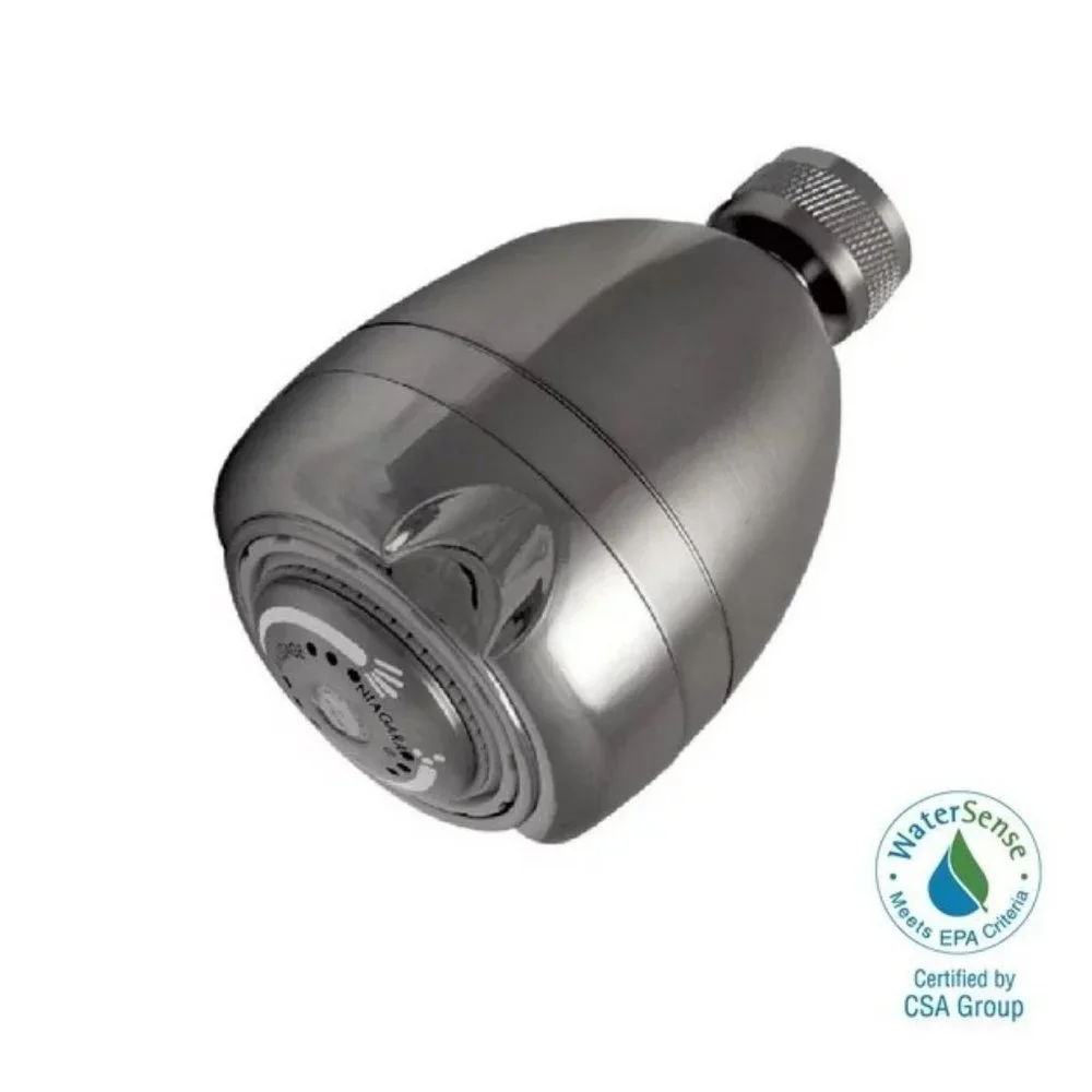 Showerhead, Dual Spray Kitchen Aerator and Plumber's Tape: Water Efficiency Kit
